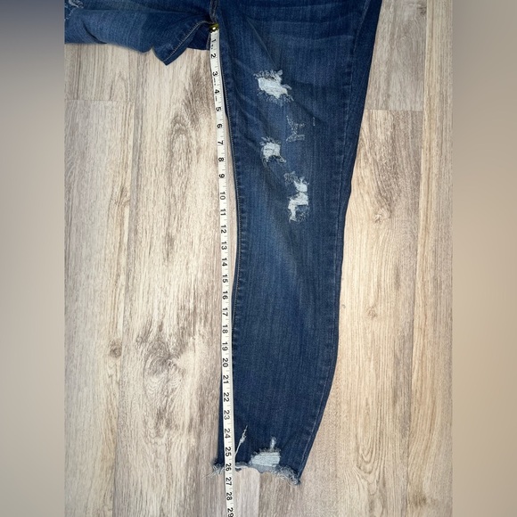 Judy Blue Skinny Fit‎ Jeans Women's  High Rise Distressed Ankle Denim 15/32 - Picture 9 of 12